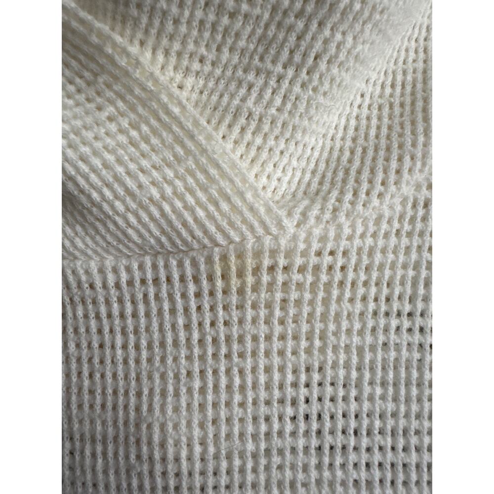 Standard James Perse Ivory Mesh Hoodie Top size 0 in White - Picture 4 of 7